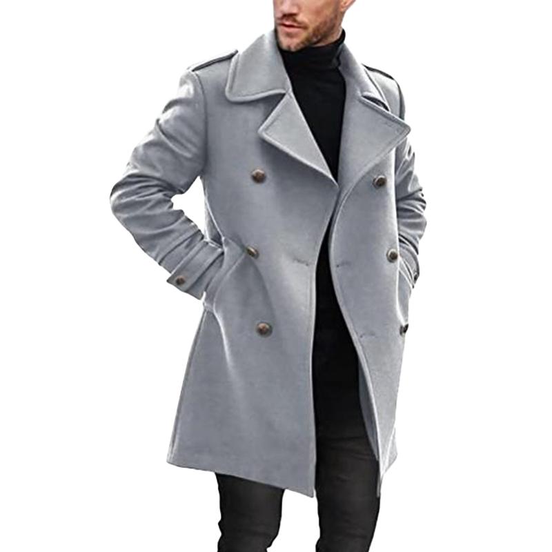 Kane - Double-breasted Mid-Length Coat