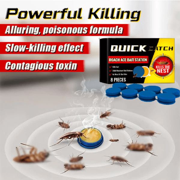 1+1 FREE | RoachBait™ Catches cockroaches quickly and effectively!