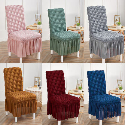 RuffleWrap™ - Ruffle Design Dining Chair Covers