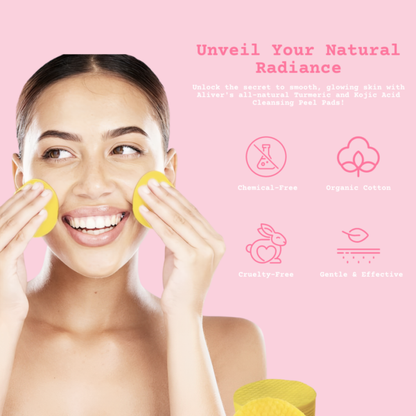 1+1 FREE | GlowVita™ Turmeric Kojic Acid Pads