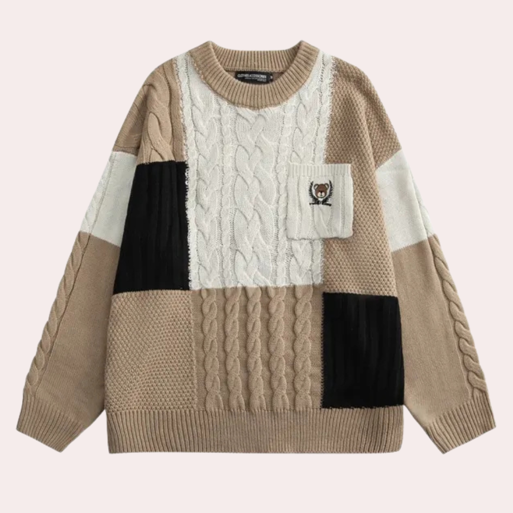 Curtis - Warm Knitted Jumper for Men