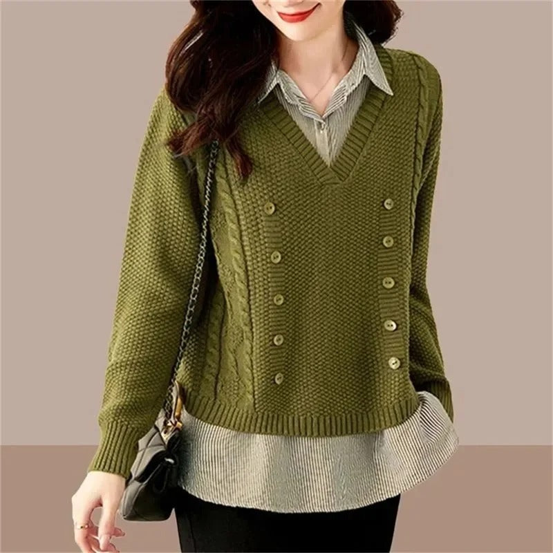 Phoebe - Sweater with a layered look