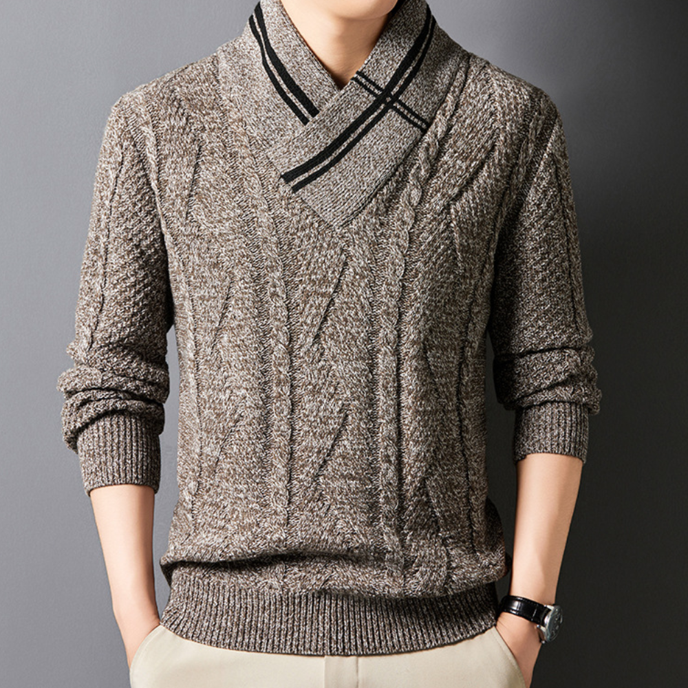 Achilles - Men's Autumn Warm Cable Sweater