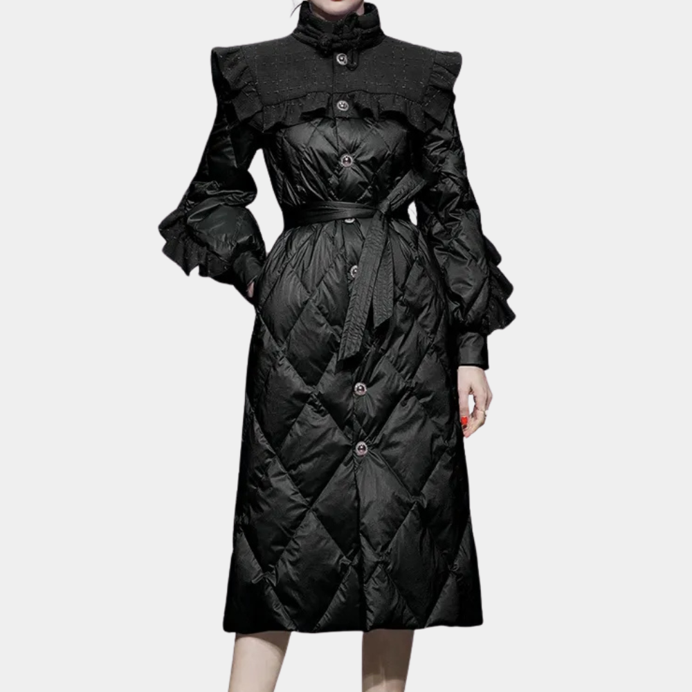 Eda - Sophisticated Women's Long Winter Coat